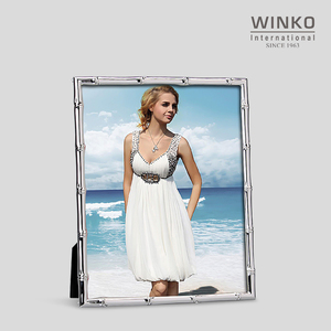 WINKO竹节相框欧式摆台美式简约现代7相架相片框金属像框婚纱摆件