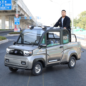 电动皮卡四轮车老头乐代步油电两用客货拉货家用小型货车成人tb