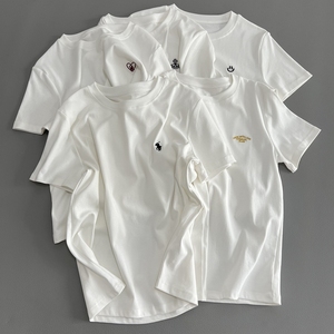 你需要一件白色短袖T2018刺绣系列小白T恤夏季新款女休闲圆领上衣