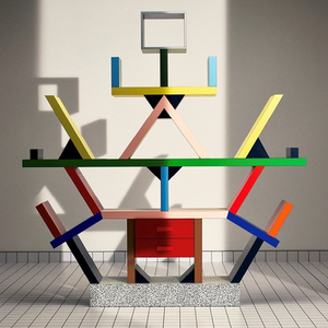 【现货】意大利memphis milano carlton隔断书柜孟菲斯收纳书架