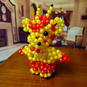 diy手工串珠编织材料包亚克力散珠摆件珠子牛年吉祥物生肖五福牛