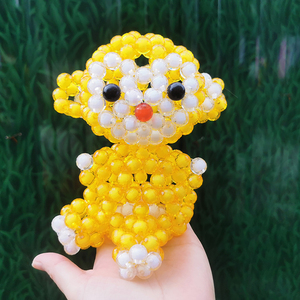 成品串珠十二生肖动物亚克力diy手工儿童玩具12mm地球珠卡通猴子