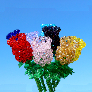 手工串珠diy编织材料包情人节礼物家居摆件精美水晶仿真玫瑰花