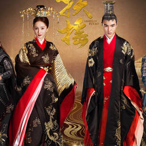 杨幂阮经天扶摇同款影视古装复古中式婚礼婚服喜服皇帝皇后演出服