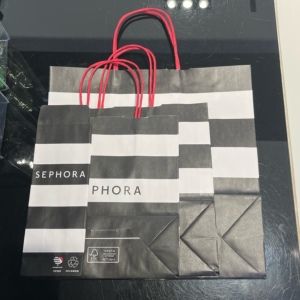 【专柜正品】现货丝芙兰sephora购物袋礼袋口红袋小中大包装袋