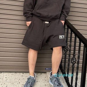 fog fear of god essentials复线第八季 1977数字植绒短裤 休闲裤