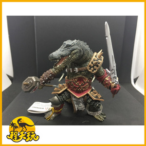 法国papo正版现货 鳄鱼战士38955魔幻神话系列半兽人古代兵人手办
