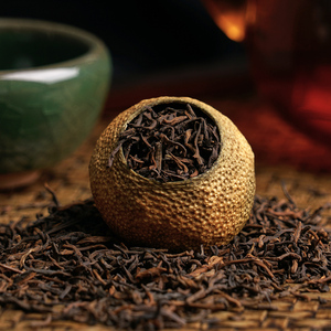 新会小青柑普洱茶熟茶特级宫廷普洱金桔柑普茶陈皮橘子茶袋装茶叶
