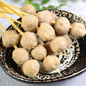 贡丸10串火锅豆捞关东煮麻辣烫串串香冒菜食材丸子鱼丸小吃料理