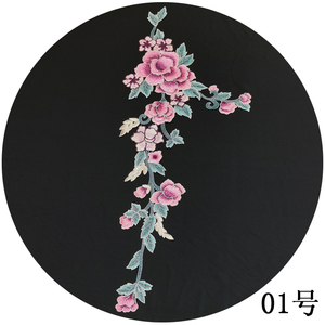 000人付款淘宝竹子刺绣布贴大号衣服补丁贴x中国风汉服旗袍装饰贴花