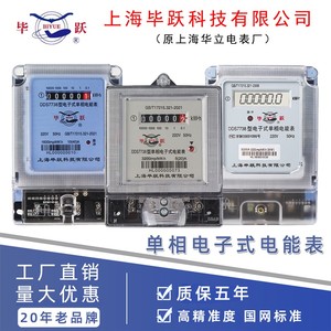 上海华立毕跃电表单相电子式电能表出租房家用电度表火表DDS738