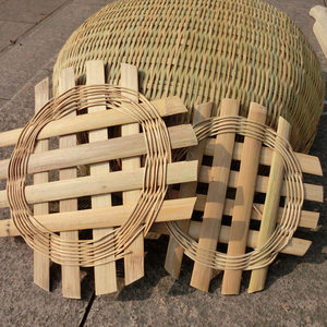 竹蒸架环保无胶竹篦子手工竹蒸笼蒸片家用蒸屉蒸格蒸帘垫加厚垫子