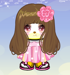 奥比岛绝版日本时尚淑女发 熊装