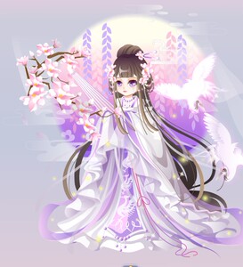 奥比岛绝版丽华梨花带雨装[含表情] 丽华套装 有货