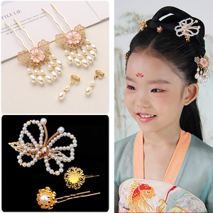 儿童宋制造型古风假发包舞台演出小童宋明制发髻古代造型头饰组合