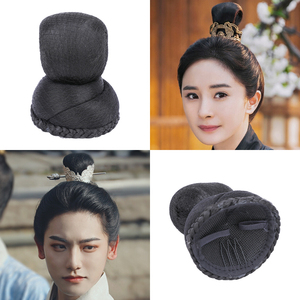 古装发冠假发书生道士发髻儿童发包斛珠夫人同款女扮男装仙侠丸子
