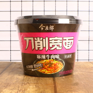 今麦郎刀削宽面非油炸方便面泡面红烧牛肉香辣酸辣泡椒刀削面整箱