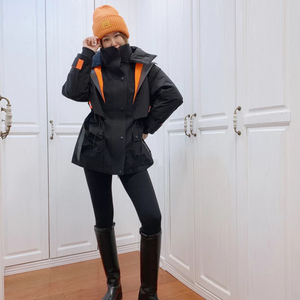 张帅同款外套张帅辛芷蕾范冰冰同款羽绒服冲锋衣两件套可脱卸发热