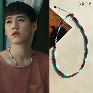 泰国bkpp欧儿同款海岛风串珠项链以你的心诠释我的爱手链纯银饰品