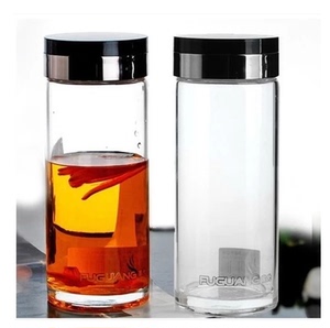 正品富光单层玻璃杯258-280/350/500茶杯居家水杯子加厚底印字