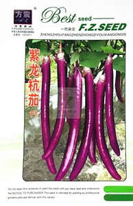 蔬菜种子茄子种子 紫色线茄种子 紫龙杭茄F1紫长茄子种孑瓜果菜籽