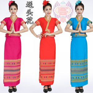 少数民族服装泰国民族风女装版纳傣族生活职业装酒店制服舞演出服