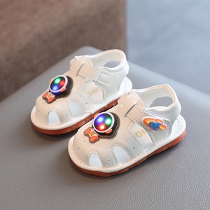 夏季新款女童学步凉鞋韩版软底婴幼儿童鞋子0-1岁男宝宝叫叫鞋潮2