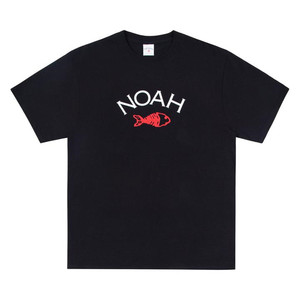 NOAH 19SS Fishbone Logo Tee 鱼骨架字母短袖 T恤男女情侣 潮牌