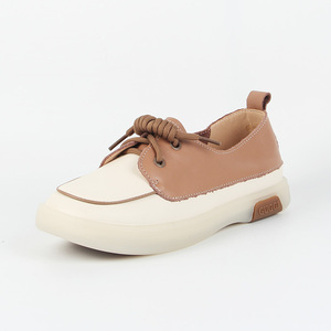 欢腾真品鞋子女2022新款春秋单鞋软底豆豆鞋厚底休闲女鞋d2155009