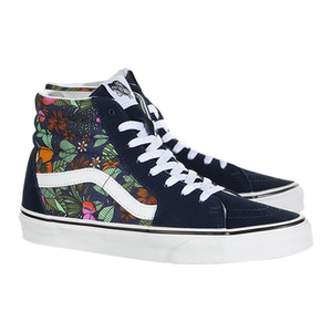 正品 vans范斯 sk8高帮花卉男女运动休闲板鞋 vn0a4u3cwh9 巴掌