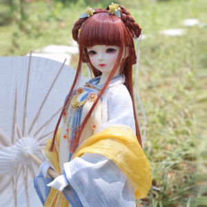 末琴3分4分bjd娃娃汉服sd古装娃衣 古风齐胸襦裙雪纺衣服非整娃女