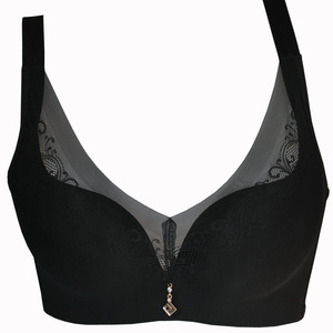 伊人风采y1867正品无钢圈文胸 深v中厚杯调整型光面纯色内衣 包邮