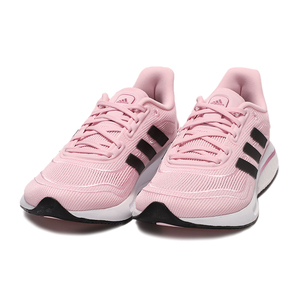 adidas/阿迪达斯女鞋2021冬季新款运动鞋缓震粉色跑步鞋fw1195