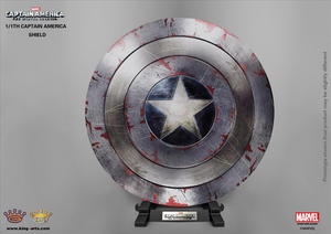 kingarts ka盾牌 美国队长 战损盾牌 复仇者联盟 1/1 cosplay合金