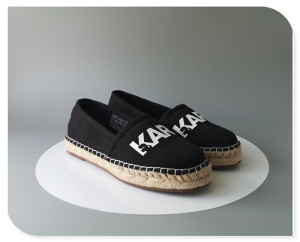 karl lagerfeld老佛爷田园风平跟麻底时尚休闲女鞋乐福鞋 6m/36.