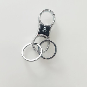 强人钥匙扣创意单圈双环腰挂式男士通用简约女个性礼品汽车锁匙链