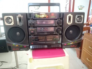 (适用于)库存全新上海美迪申y -938大型双卡收录机录音机