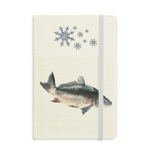 海洋鱼活跃食物插图图案硬质笔记本办公记事本