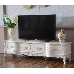 欧式电视柜法式电视柜 组合电视机柜地柜实木电视柜 白色客厅地柜