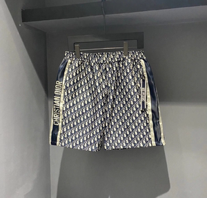 dior/迪奥 21新款 老花满印字母logo侧边拼接 短裤男女裤子五分裤