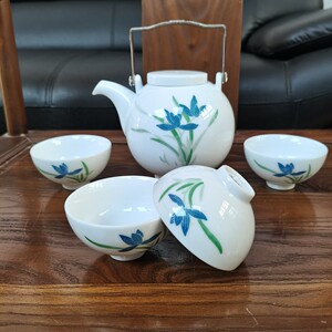 000人付款淘宝粉彩清代瓷壶粉彩提梁壶老茶壶茶具老物件古物秋水