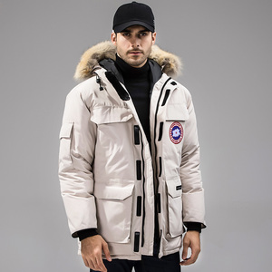 加拿大波克大鹅羽绒服男冬季中长款潮牌加厚宽松大码东北防寒外套