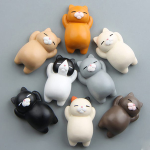 日本憨实猫咪卡通创意立体硅胶模具树脂模具滴胶石膏模具