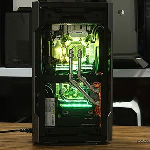 追风者217e分体硬管水冷方案 itx机箱水道板定制 cpu显卡散热