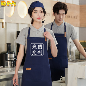 奶茶店服务员工作服女夏季纯色翻领t恤餐饮咖啡快餐汉堡超市夏装
