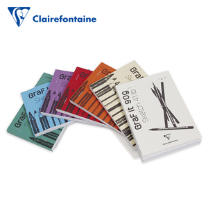 包邮法国Clairefontaine克莱方丹素描本速写笔白纸上翻本绘画本