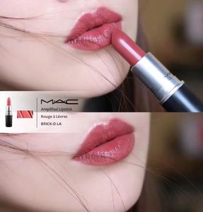 推荐加拿大mac魅可子弹头口红brick-o-la 玫瑰豆沙色丰润柔滑显色