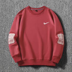 耐克顿笑脸圆领卫衣男秋季休闲宽松长袖无帽打底衫春秋款男装上衣