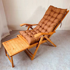 躺椅乘凉家用折叠椅实木靠背椅简约午休睡椅客厅阳台老人休闲竹椅