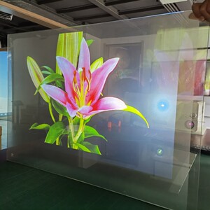 全息投影膜透明浅灰深灰黑色白色镜面背投幕3d立体成像韩国进口